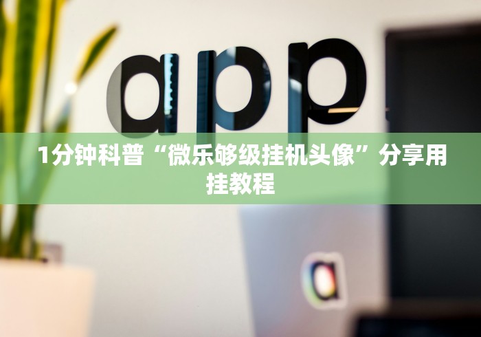 1分钟科普“微乐够级挂机头像”分享用挂教程