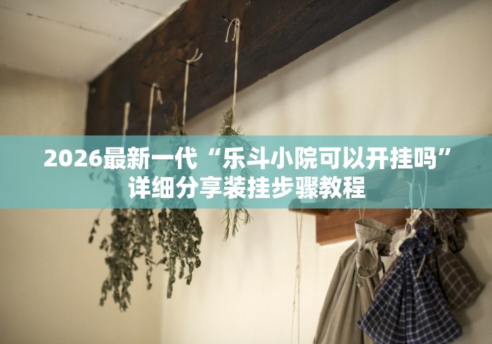 2026最新一代“乐斗小院可以开挂吗”详细分享装挂步骤教程