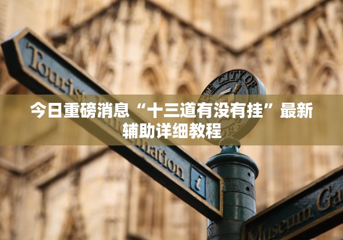 今日重磅消息“十三道有没有挂”最新辅助详细教程