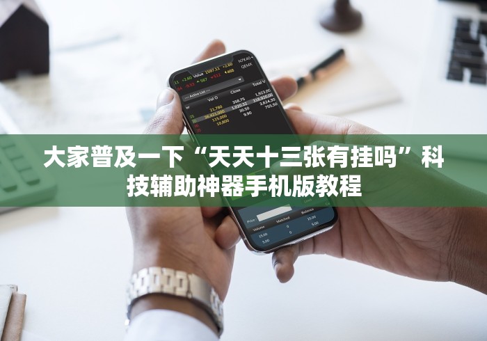 大家普及一下“天天十三张有挂吗”科技辅助神器手机版教程