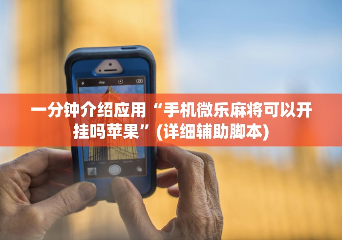 一分钟介绍应用“手机微乐麻将可以开挂吗苹果”(详细辅助脚本)