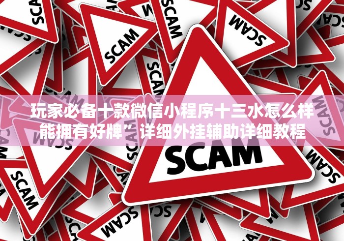 玩家必备十款微信小程序十三水怎么样能拥有好牌”详细外挂辅助详细教程 玩家必备十款微信小程序十三水怎么样能拥有好牌”详细外挂辅助详细教程