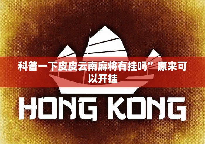 科普一下皮皮云南麻将有挂吗”原来可以开挂