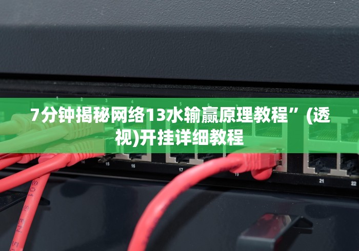 7分钟揭秘网络13水输赢原理教程”(透视)开挂详细教程