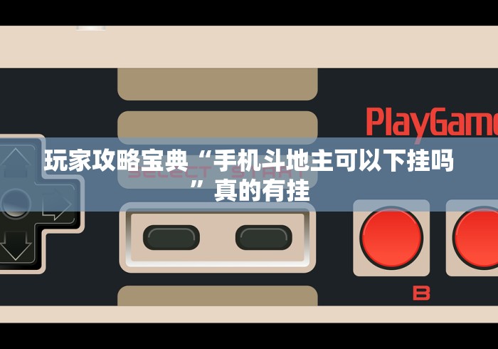 玩家攻略宝典“手机斗地主可以下挂吗”真的有挂