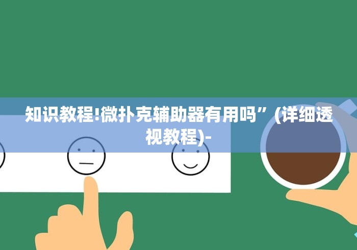 知识教程!微扑克辅助器有用吗”(详细透视教程)-