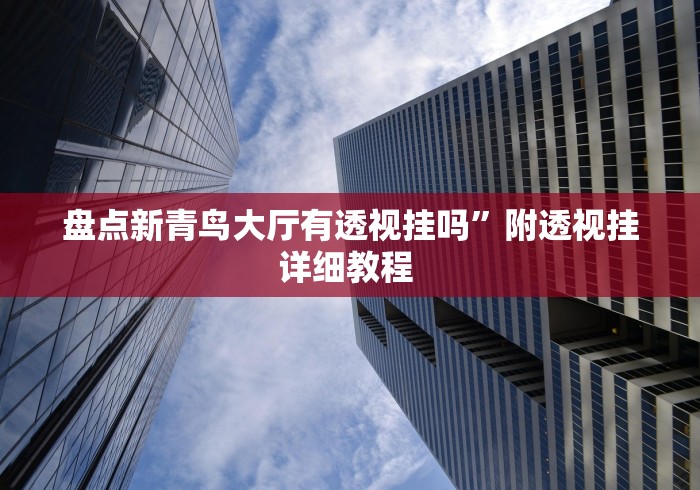 盘点新青鸟大厅有透视挂吗”附透视挂详细教程 