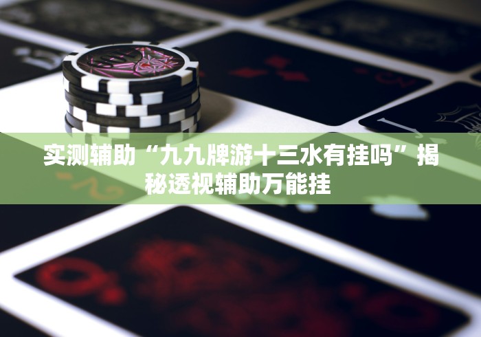 实测辅助“九九牌游十三水有挂吗”揭秘透视辅助万能挂 