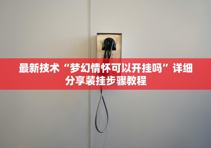 最新技术“梦幻情怀可以开挂吗”详细分享装挂步骤教程