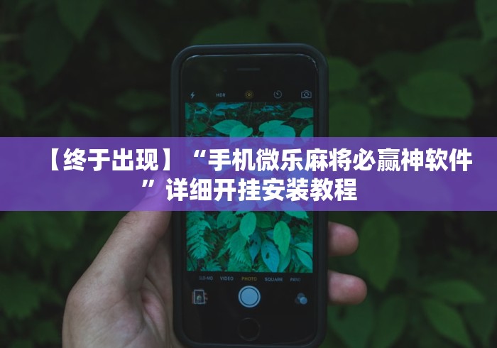 【终于出现】“手机微乐麻将必赢神软件”详细开挂安装教程