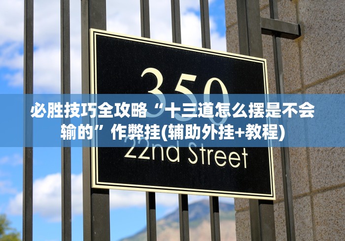 必胜技巧全攻略“十三道怎么摆是不会输的”作弊挂(辅助外挂+教程)