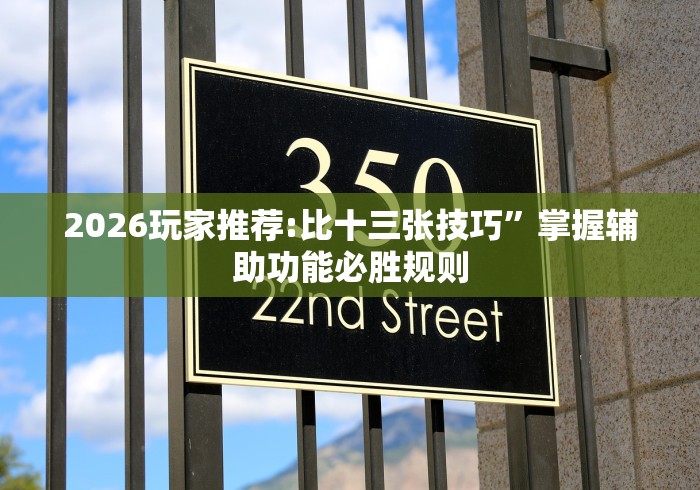 2026玩家推荐:比十三张技巧”掌握辅助功能必胜规则