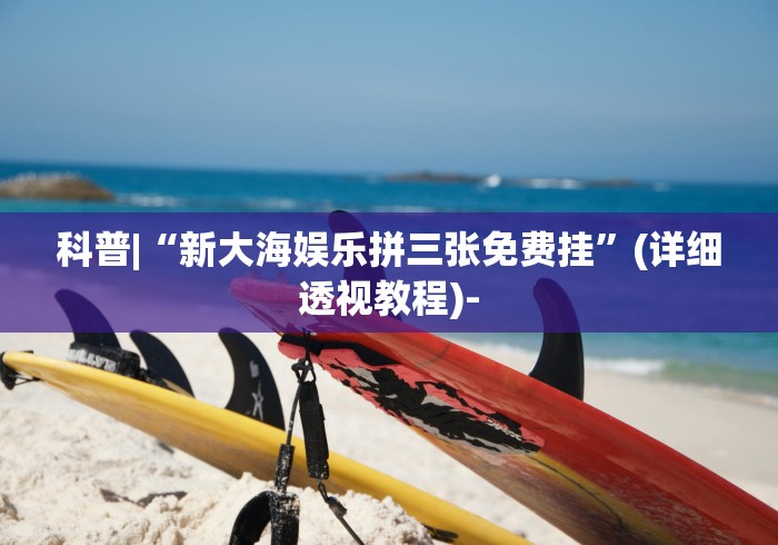 科普|“新大海娱乐拼三张免费挂”(详细透视教程)-