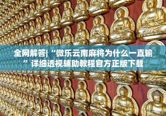 全网解答|“微乐云南麻将为什么一直输”详细透视辅助教程官方正版下载