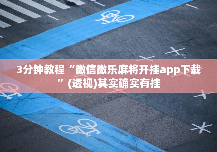 3分钟教程“微信微乐麻将开挂app下载	”(透视)其实确实有挂