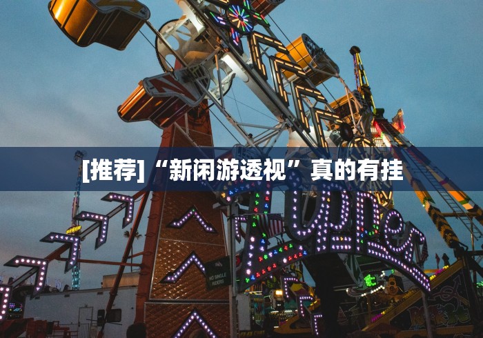 [推荐]“新闲游透视”真的有挂