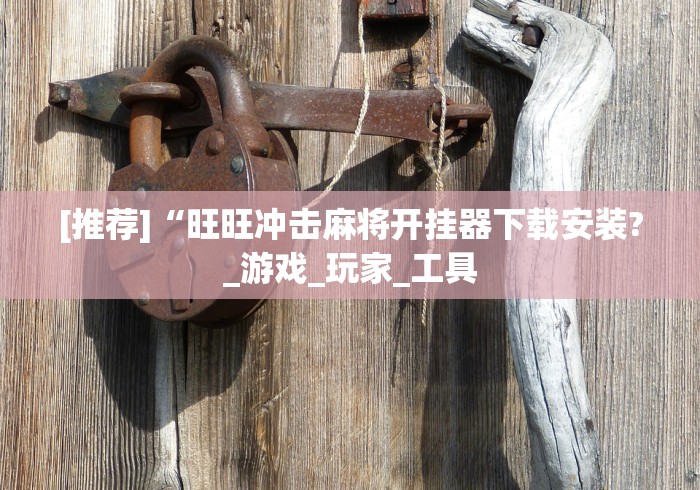 [推荐]“旺旺冲击麻将开挂器下载安装?_游戏_玩家_工具
