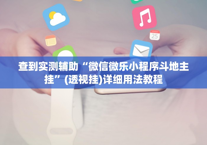 查到实测辅助“微信微乐小程序斗地主挂”(透视挂)详细用法教程