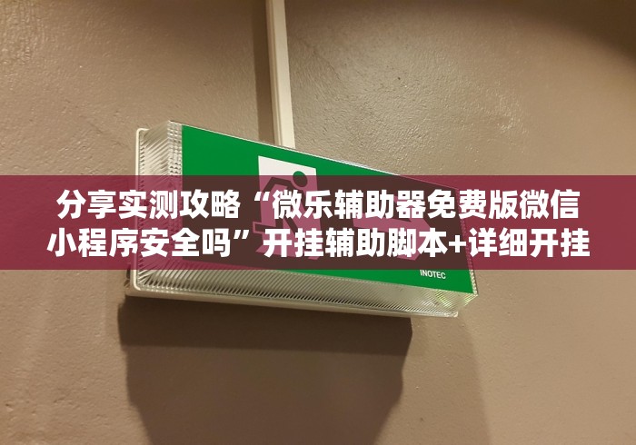 分享实测攻略“微乐辅助器免费版微信小程序安全吗”开挂辅助脚本+详细开挂
