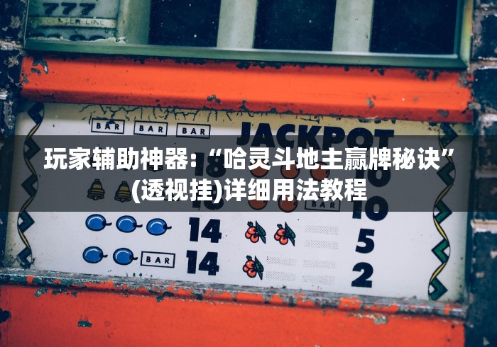 玩家辅助神器:“哈灵斗地主赢牌秘诀”(透视挂)详细用法教程