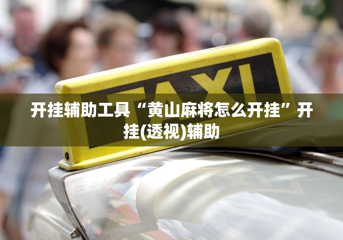 开挂辅助工具“黄山麻将怎么开挂	”开挂(透视)辅助