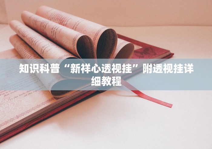 知识科普“新祥心透视挂	”附透视挂详细教程
