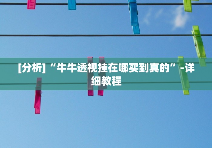 [分析]“牛牛透视挂在哪买到真的”-详细教程