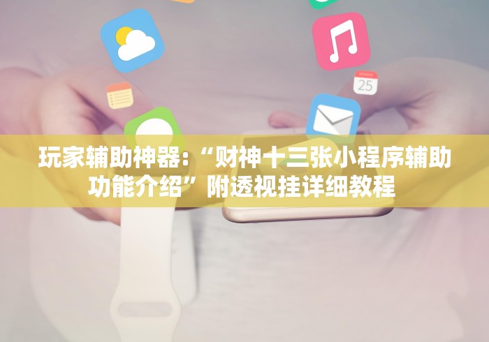 玩家辅助神器:“财神十三张小程序辅助功能介绍”附透视挂详细教程 