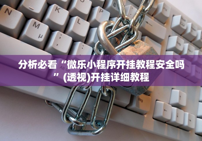 分析必看“微乐小程序开挂教程安全吗”(透视)开挂详细教程