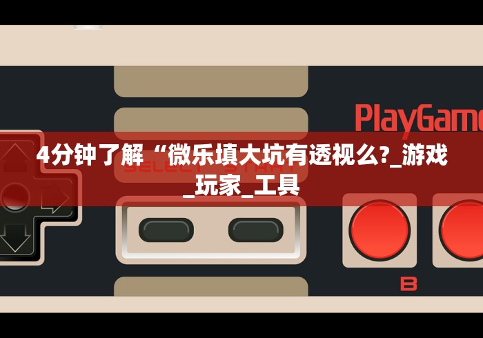 4分钟了解“微乐填大坑有透视么?_游戏_玩家_工具 4分钟了解“微乐填大坑有透视么?_游戏_玩家_工具