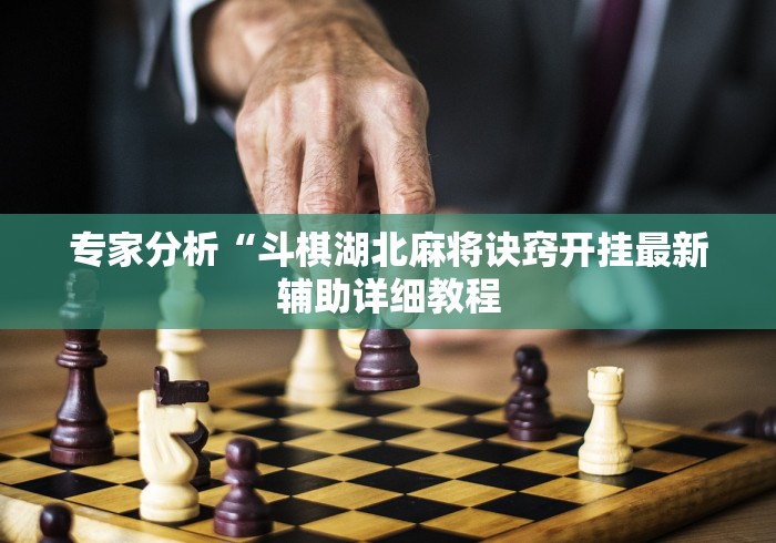 专家分析“斗棋湖北麻将诀窍开挂最新辅助详细教程