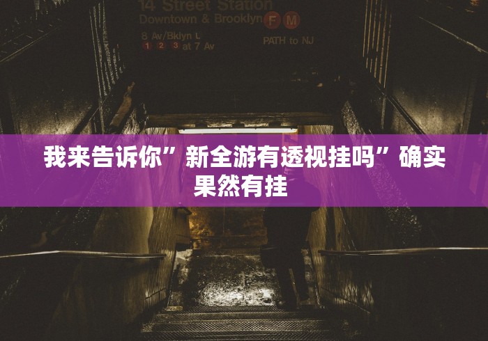 我来告诉你”新全游有透视挂吗	”确实果然有挂 