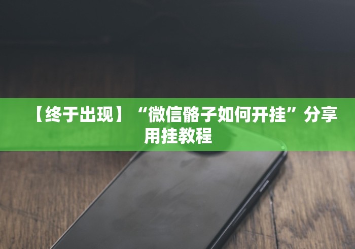 【终于出现】“微信骼子如何开挂”分享用挂教程
