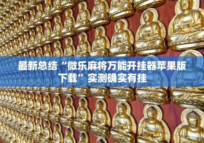 最新总结“微乐麻将万能开挂器苹果版下载”实测确实有挂